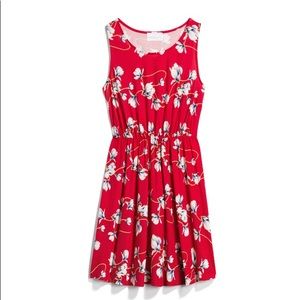 Red French Grey Dress